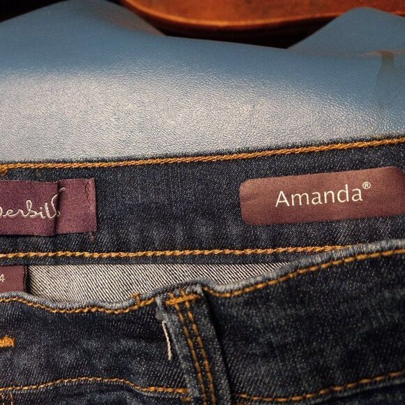 Gloria Vanderbilt Women's 14 Blue Jeans - Picture 4 of 9